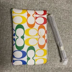 Coach Pride Rainbow Wristlet